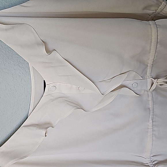 Express Romantic Clean Girl White Ruffle Button Front Peplum Cami XL - Picture 4 of 11